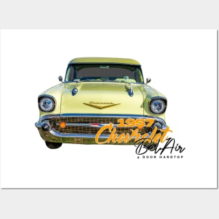 1957 Chevrolet BelAir 4 door hardtop sedan Posters and Art